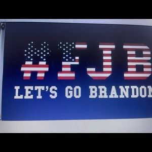 3 foot by 5 foot LETS GO BRANDON FLAG. W/ METAL GROMMETS .